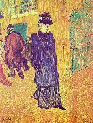 Henri de toulouse-lautrec Jane Avril sortant du Moulin Rouge oil on canvas